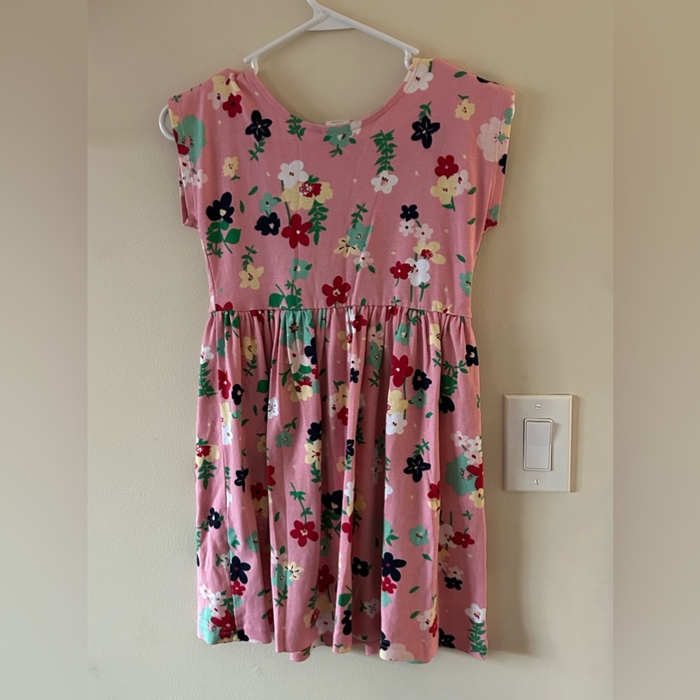 Hanna Andersson-{Size-130cm(8)}-Girls Short Sleeve Flower Dress - Picture 2 of 6